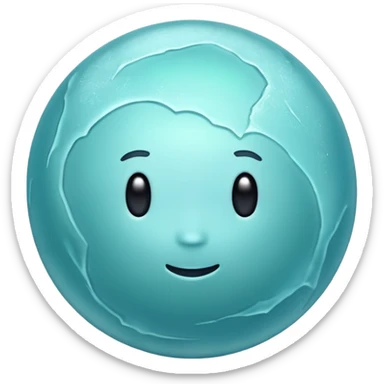 Planet uranus. matted surface sticker