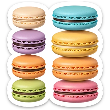 just one macarons sticker