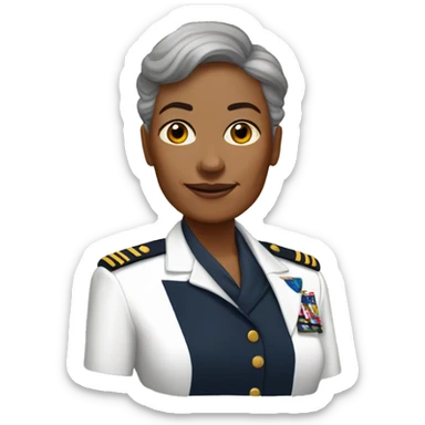 U.S. Navy Senior Chief tan skin one woman  sticker