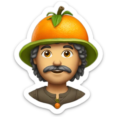 Sicilian orange sticker