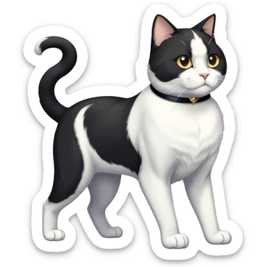 Transcendent celestial infinity cosmic galactic energy Mega neon unicorn dragon hydra hyper rare golden penguin Golden Divine god angel Omni Black and white Super muscular Buff sigma Gigachad cat full body tuxedo colored  sticker