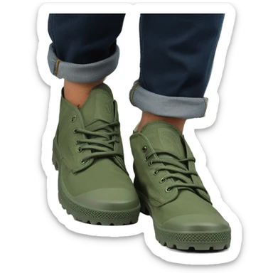 Original Palladium pampa Mens Low Green Low Low Low sticker