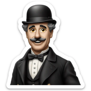 Charlie Chaplin without hat sticker
