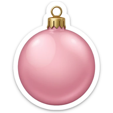 the color is baby pink its still christmas themed and aesthetic sticker