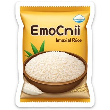 package of rice sticker