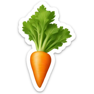A carrot that is yellow sticker