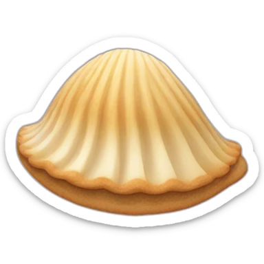 shell-shaped cookie sticker