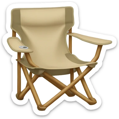 sand colored camping chair sticker