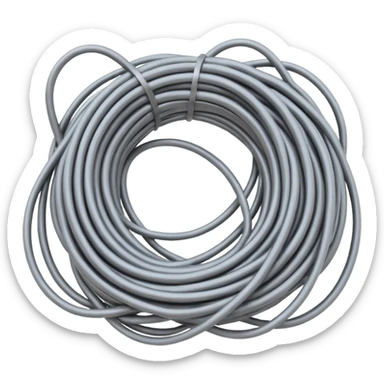 Tangled Cables sticker