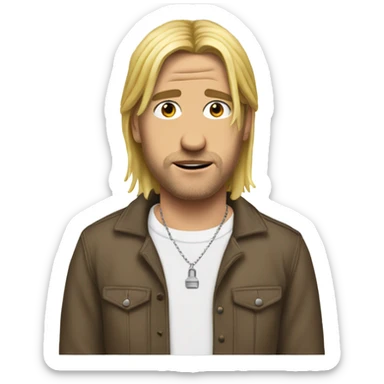 make me a Court Cobain style emoji  sticker
