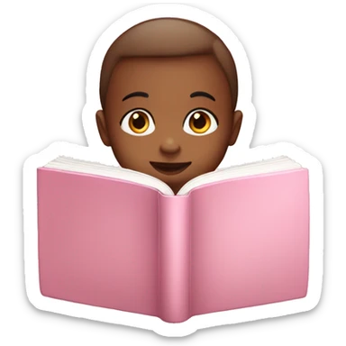 Baby pink books sticker