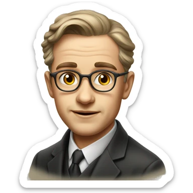 young European Nobel laureate of 1948 sticker