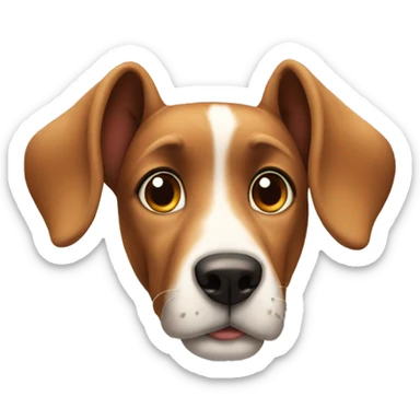 Dog with the biggest ears ever sticker