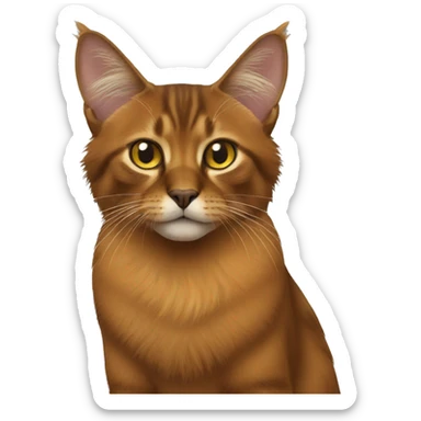 Somali Cat Full Body sticker