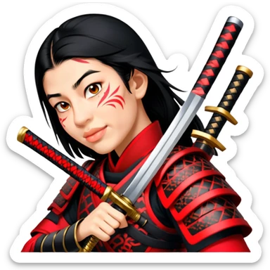 Daring Samurai sticker