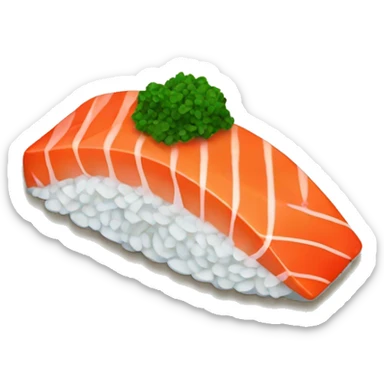 one piece of salmon sushi sticker