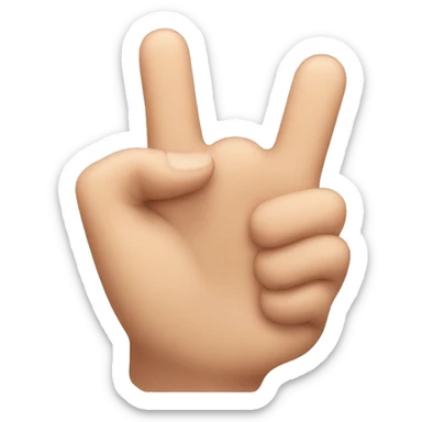 thumb emoji but the tip of the thumb is sideways sticker