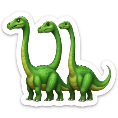 two-headed sauropod sticker