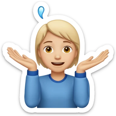 super happy tears excited hopeful hands emoji sticker