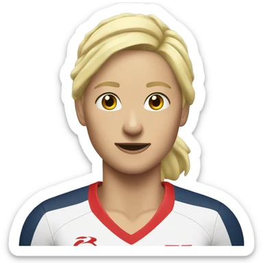 blonde fast fit rugby athletics  sticker