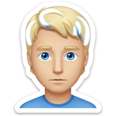 men understand, blond hairs sticker