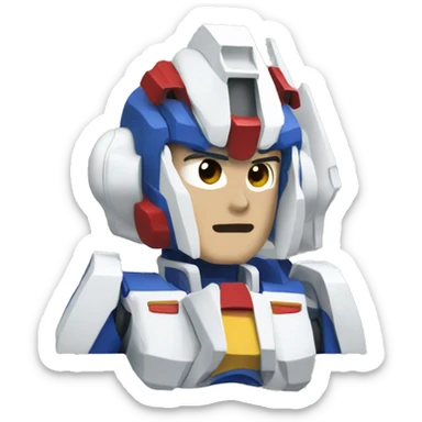 Gundam hater sticker