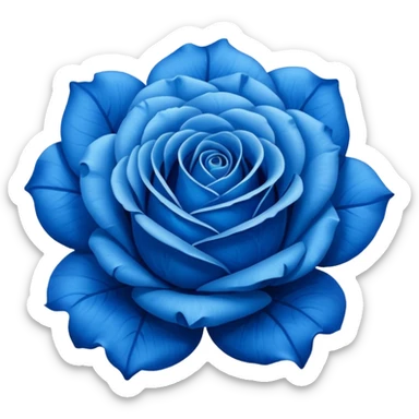 Blue rose sticker