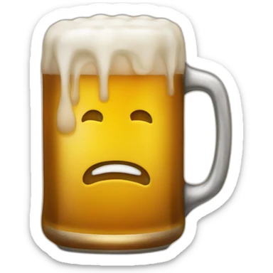 Chat qui bois une bière sticker