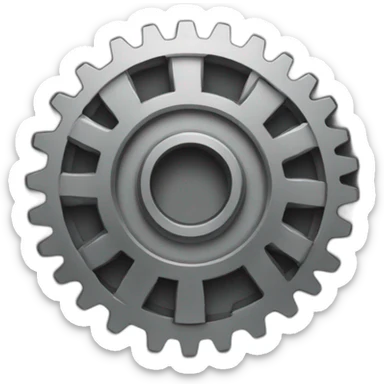 cog icon sticker
