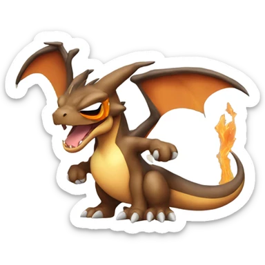 Charizard wearing sunglasses sticker