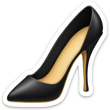 black stiletto shoe sticker