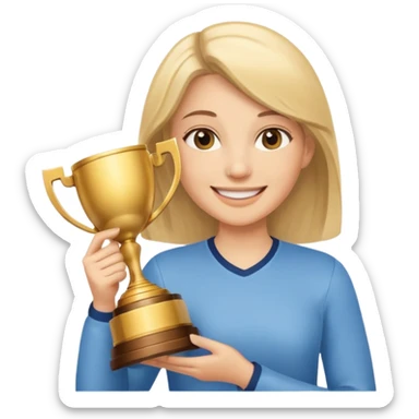 Sister winning trophy  sticker