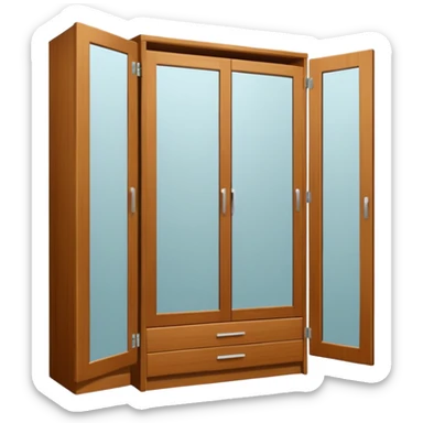 wardrobe modern closed mirror door sticker