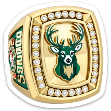 Milwaukee bucks championship ring sticker