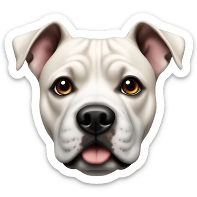 a Staffordshire bullterrior  sticker