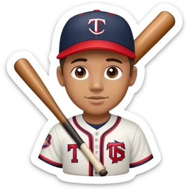 Minnesota twins baseball full player  sticker