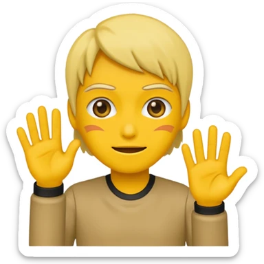 Simple android emoji, but with a awkward emoji, mixed with a 👉👈 on the outside of the emoji. sticker