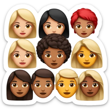 Baddie type of emojis sticker