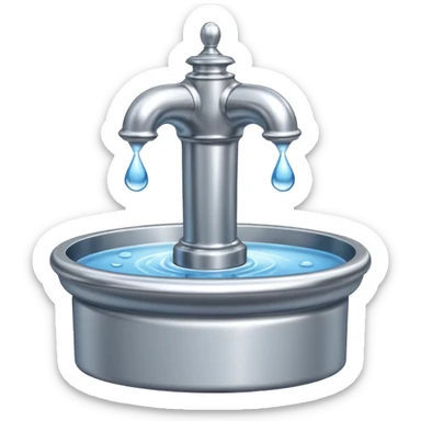 public drinking fountain sticker