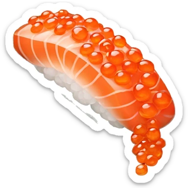 Salmon roe nigiri sticker