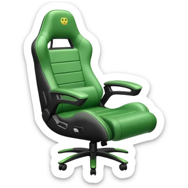 gamer seat green sticker
