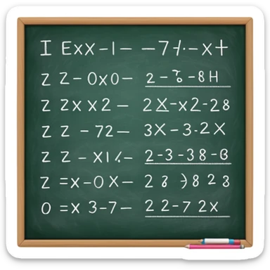 a bunch of mathematical equations sticker