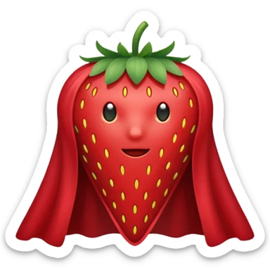 Cape-Wearing Super Fruit sticker