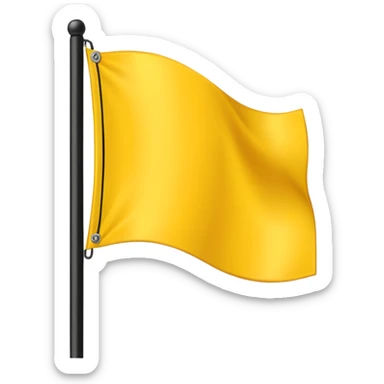 Create 2 yellow lined and 1 black lined flag emoji and put black line between yellow lines sticker
