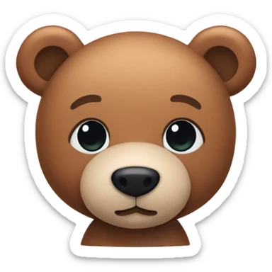 whole body of bear in jellycat style sticker