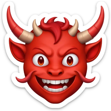 I need a grinning devil emoji sticker