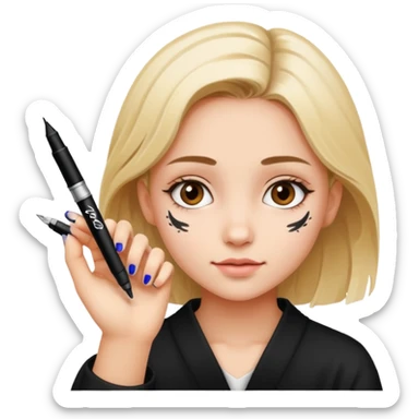 Calligraphy Girl sticker