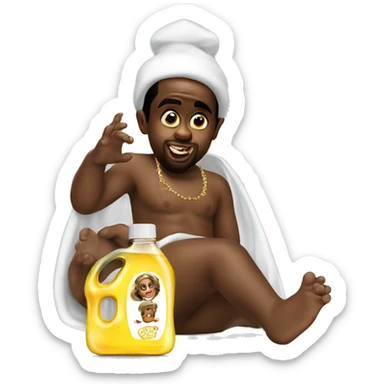 P.diddy baby oil sticker