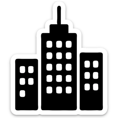 городская архитектура здания высотки sticker