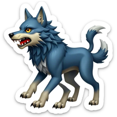 Fenrir wolf monstrous sticker
